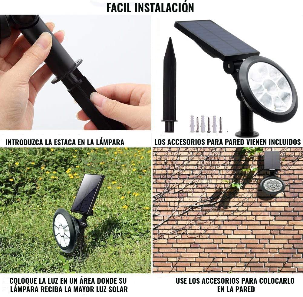 🌈⭐¡Ilumina tu Jardín con Estilo y Energía Solar! LÁMPARA SOLAR LED RGB