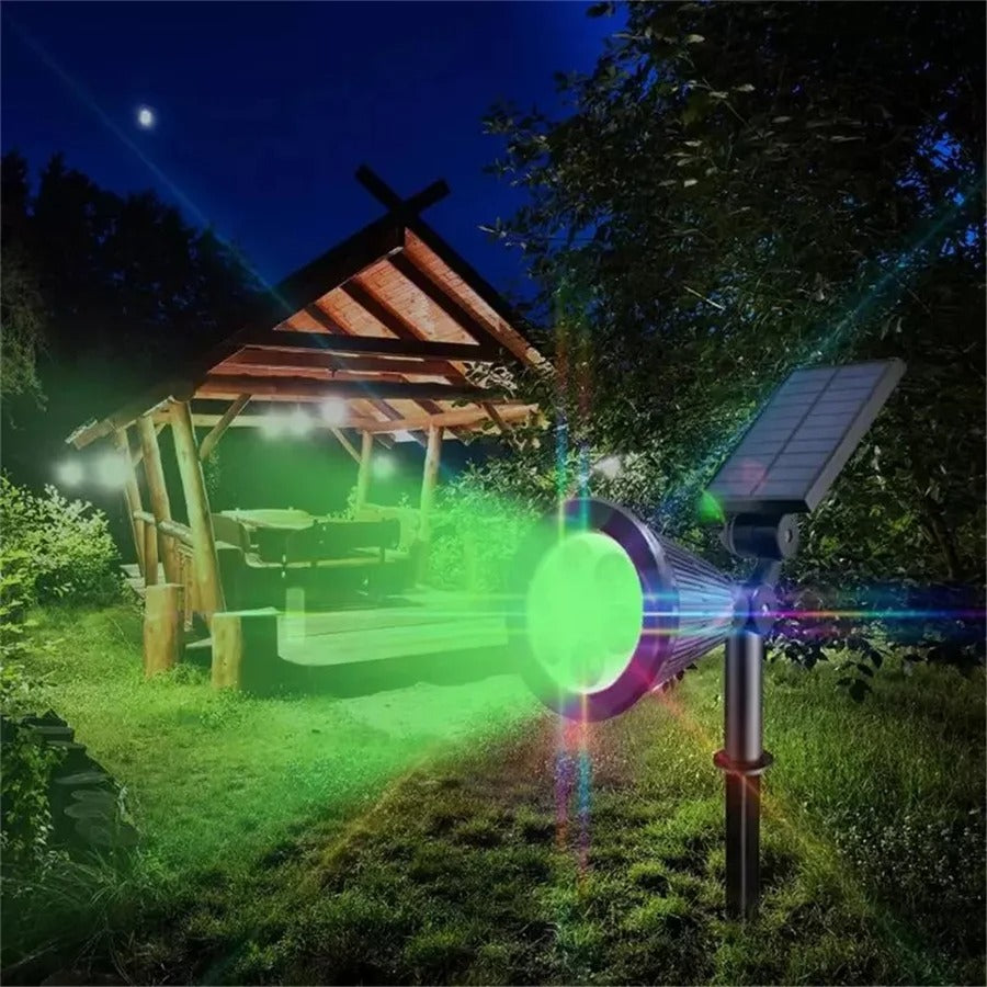 🌈⭐¡Ilumina tu Jardín con Estilo y Energía Solar! LÁMPARA SOLAR LED RGB