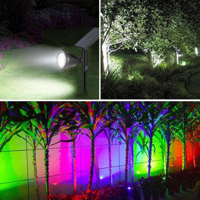 🌈⭐¡Ilumina tu Jardín con Estilo y Energía Solar! LÁMPARA SOLAR LED RGB