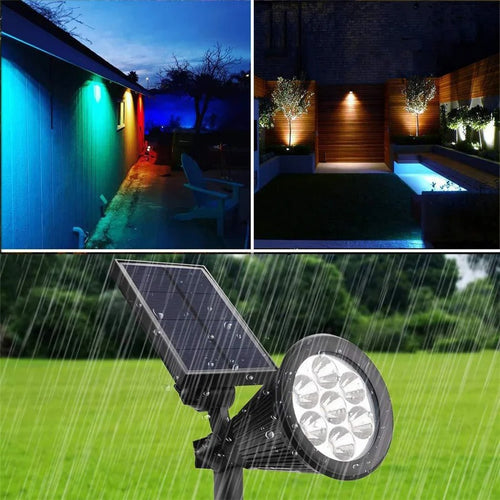 🌈⭐¡Ilumina tu Jardín con Estilo y Energía Solar! LÁMPARA SOLAR LED RGB
